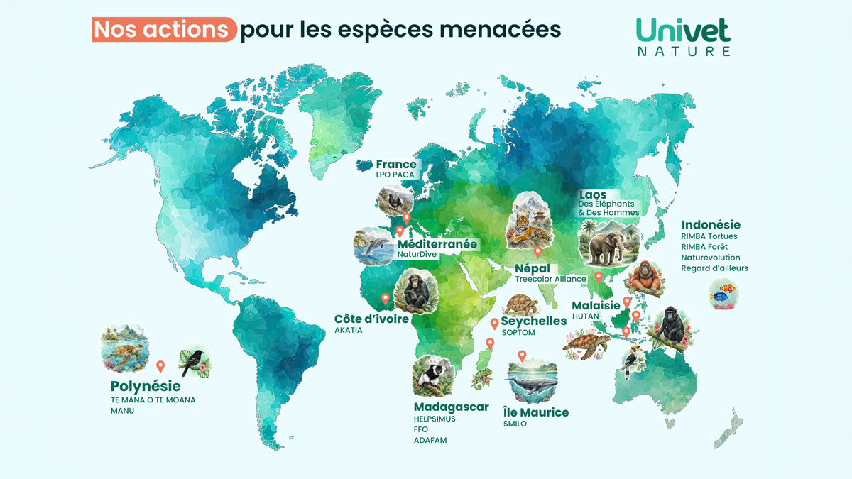 Les projets soutenus en 2026 par Univet nature